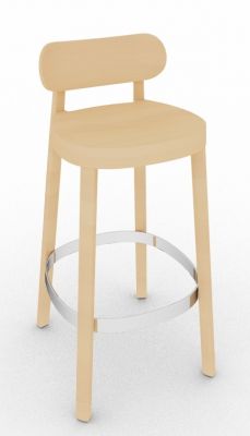 Holzstuhl / Barhocker 118 MHT Thonet